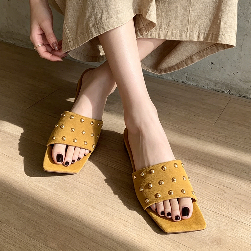 Women Shoes Size 7 - Sandali piatti da donna con punta