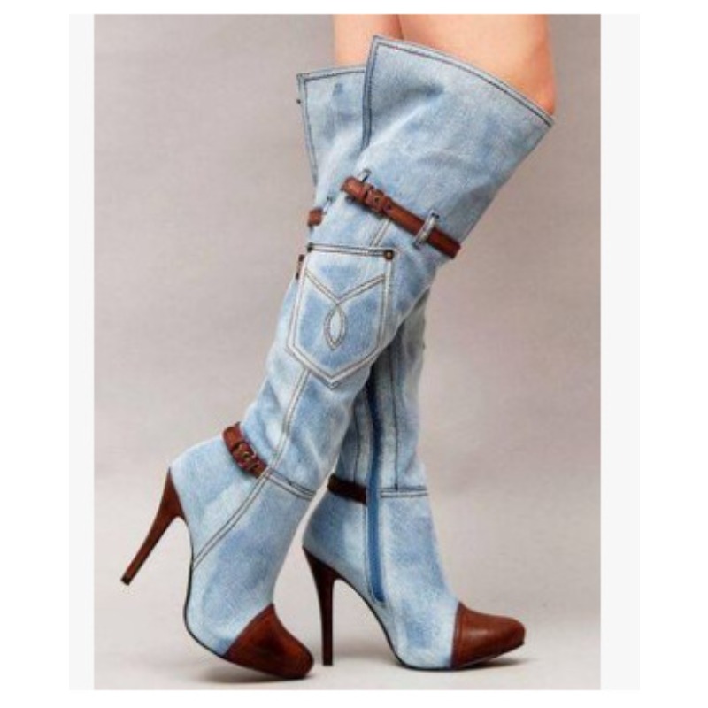 Knee High Boots Women - Botas sopra il ginocchio stivali da