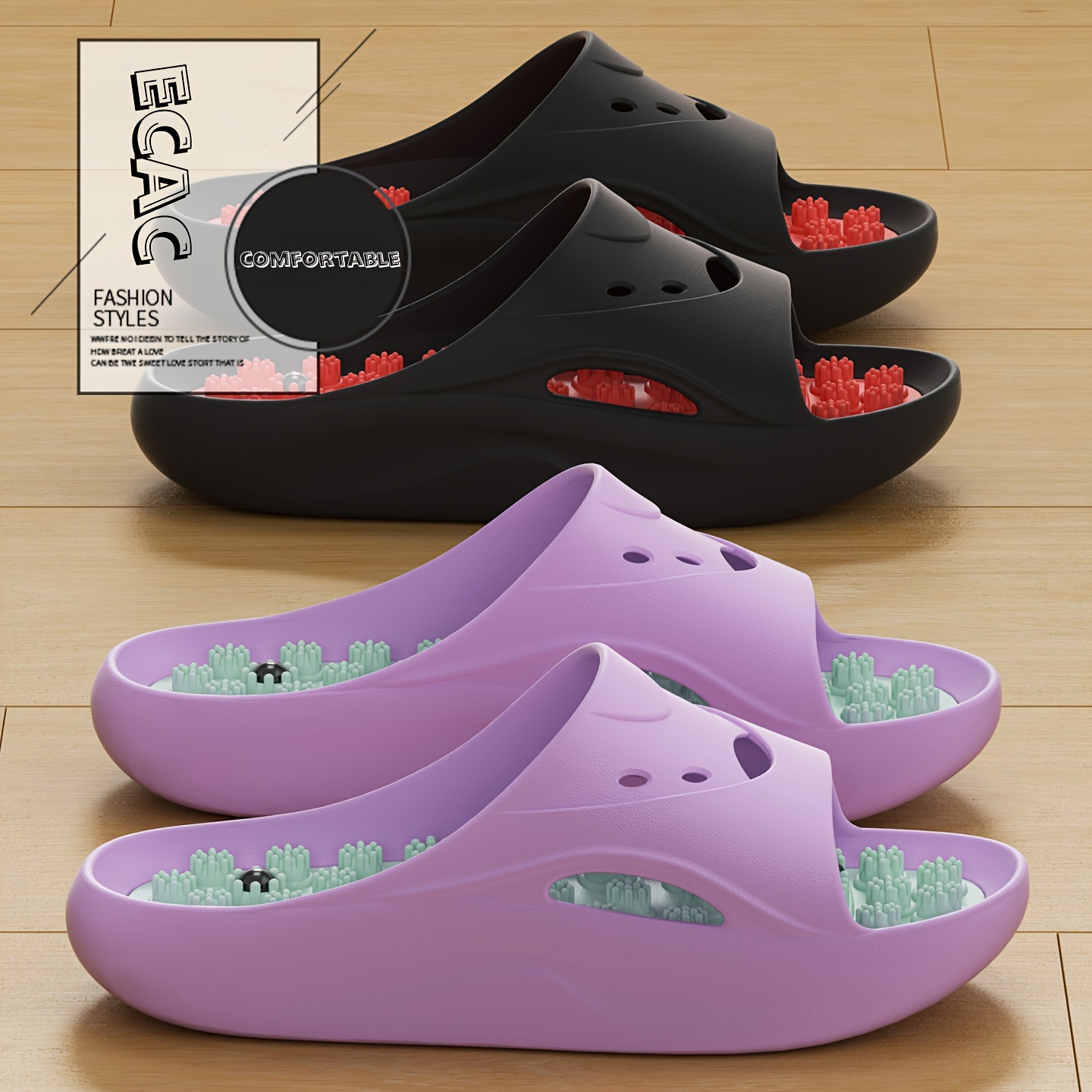 Women'S Shoes To Men'S - Ciabatte Massaggianti in EVA per Uomo