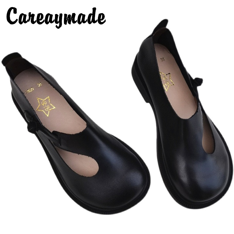 Women Shoes Black - Careaymade-scarpe grandi in vera pelle scarpe