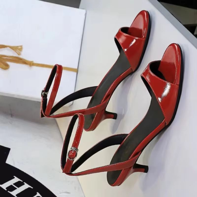 Women Shoes Size 4 In Cm - Scarpe BIGTREE con punta aperta e
