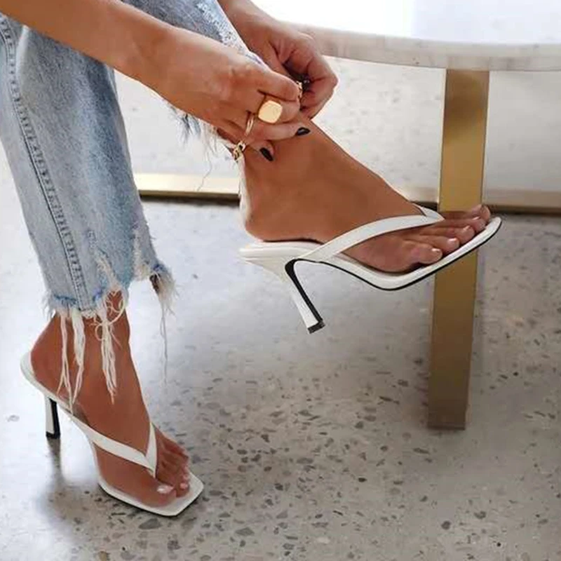 Infradito con tacco da donna a - Women Shoes Black recensione e prezzo