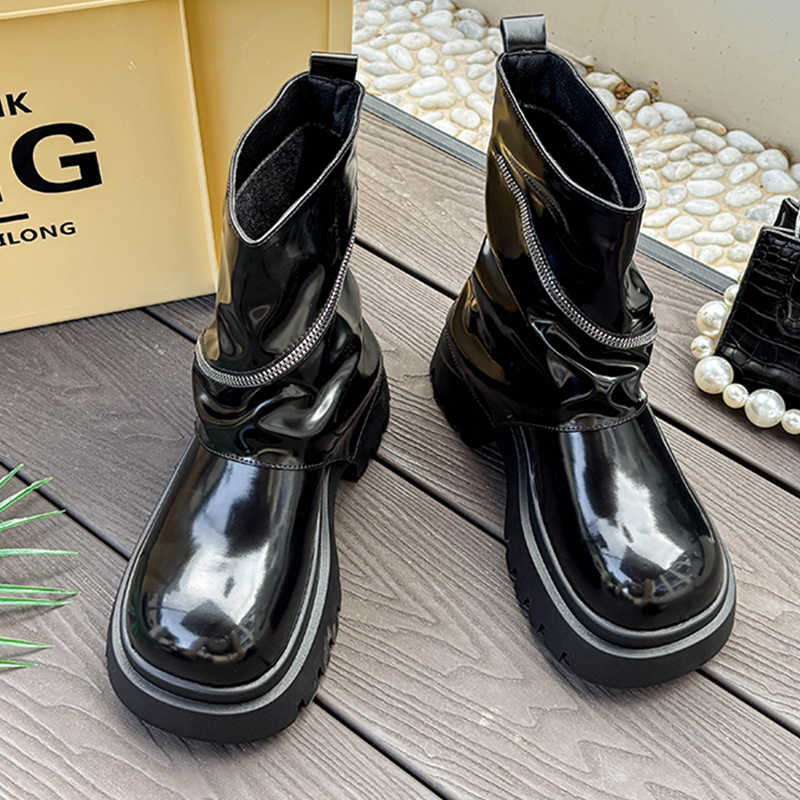 Scarpe in pelle con plateau mo - Women'S Shoes Chelsea recensione e prezzo