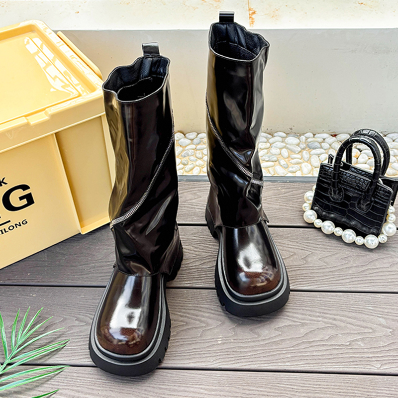 Scarpe in pelle con plateau mo - Women'S Shoes Chelsea recensione e prezzo