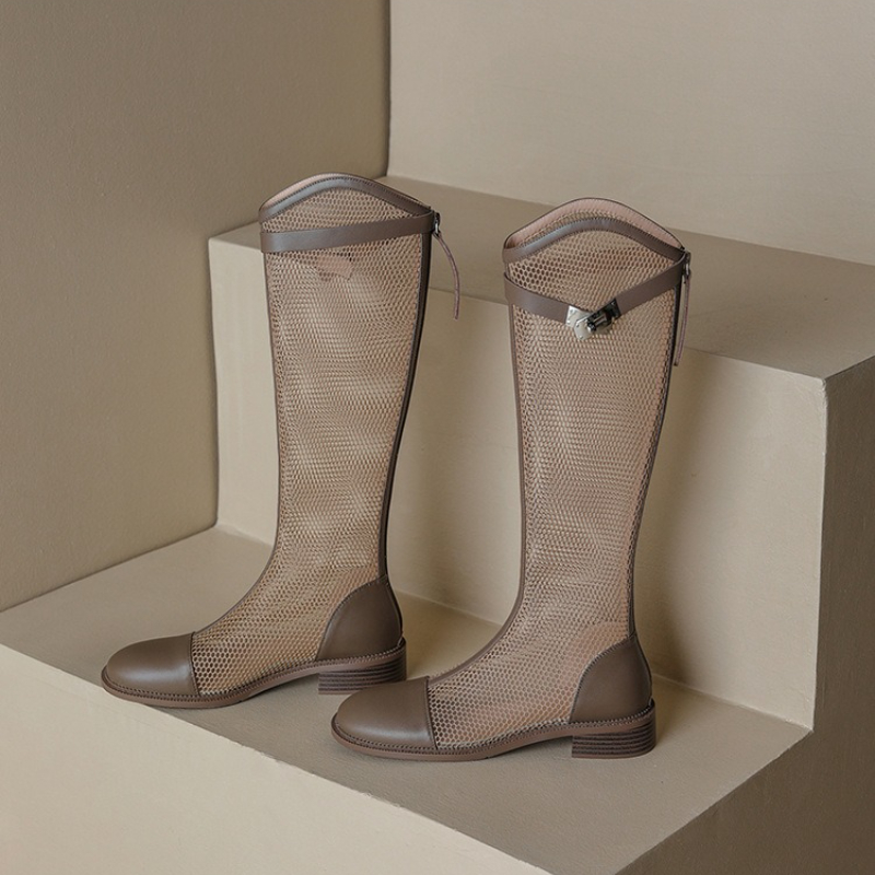 Stivali alti da donna in rete  - Knee High Boots Women recensione e prezzo