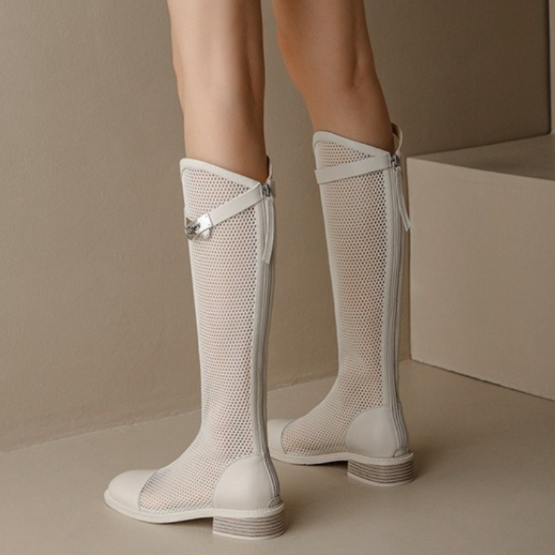 Stivali alti da donna in rete  - Knee High Boots Women recensione e prezzo