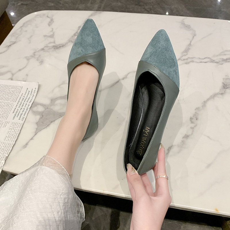 Scarpe piatte in pelle nera da - Women Shoes Black recensione e prezzo