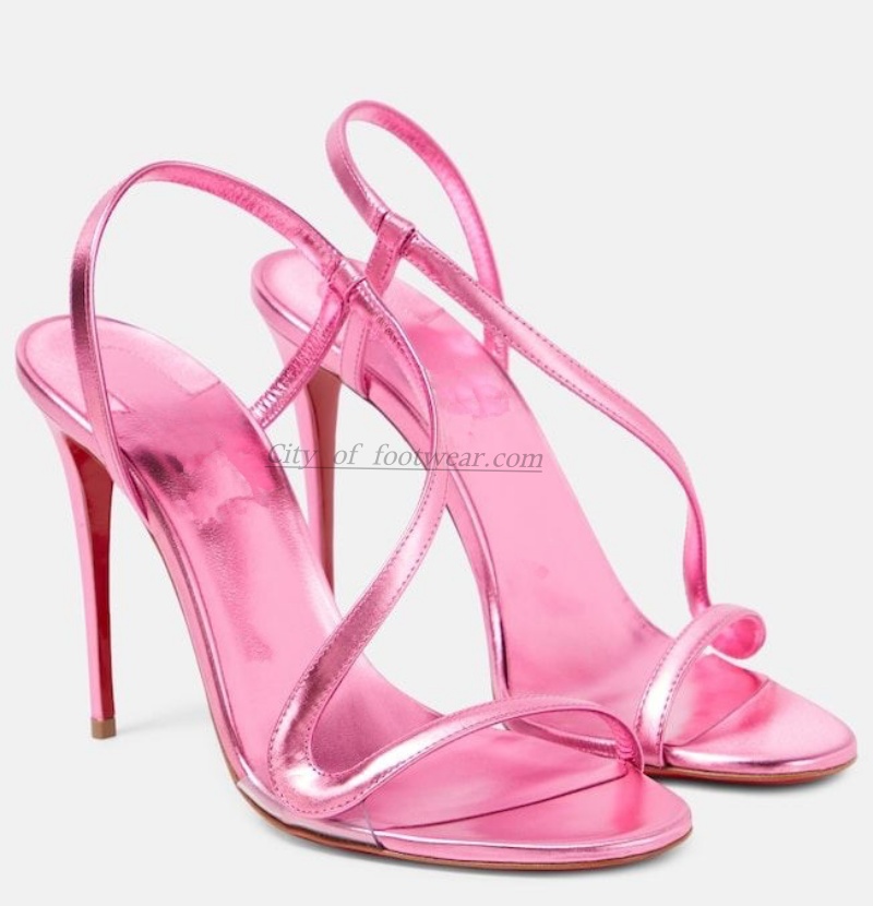Sandali sexy in pelle metalliz - Women Shoes Black recensione e prezzo